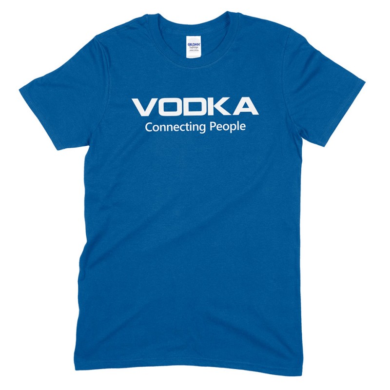 VODKA Conneting People Blue T-Shirt